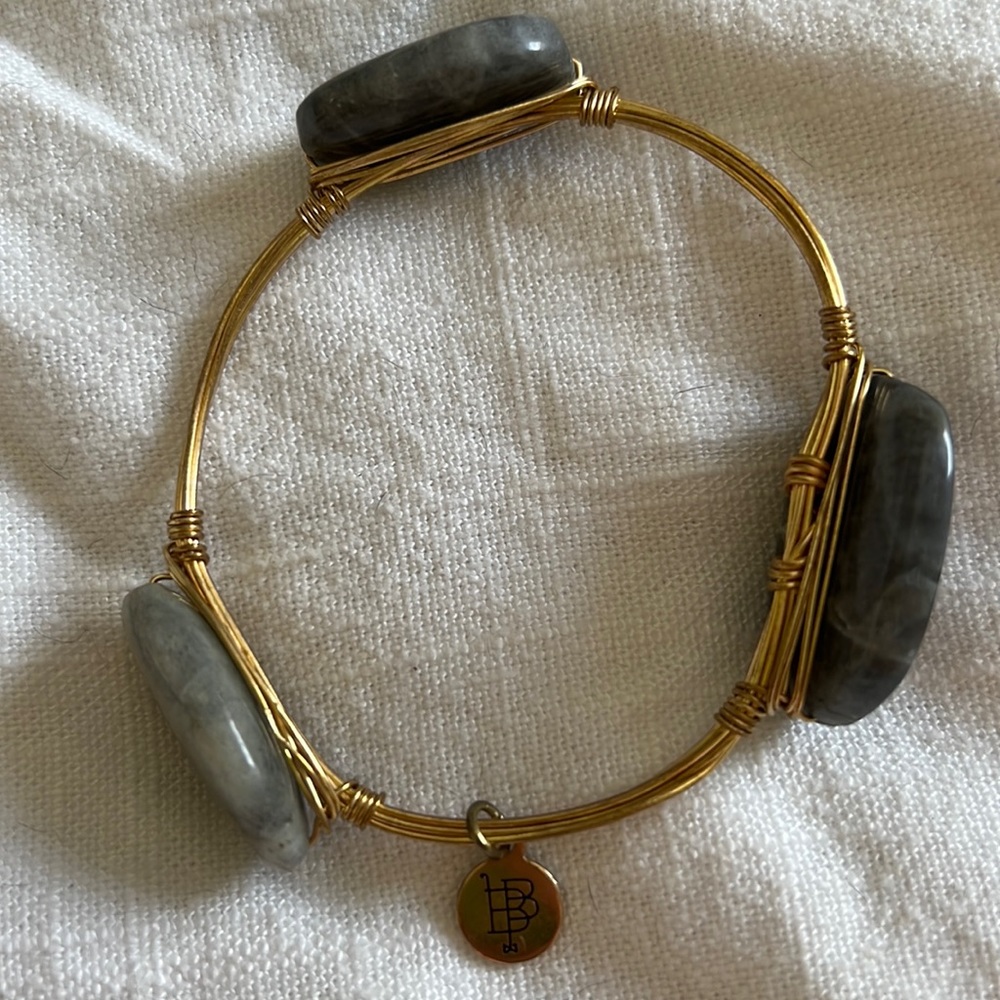 Bourbon & Bowties gold wire bracelet.